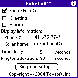 Скриншот: FakeCall