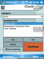 MASPware CheckList 5.01.4 для Pocket PC и WM - описание, 
