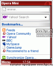 Opera Mini 4.1 для Pocket PC и WM - описание, 