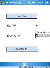 SyncDateTime 2.0 для Pocket PC и WM - описание, 